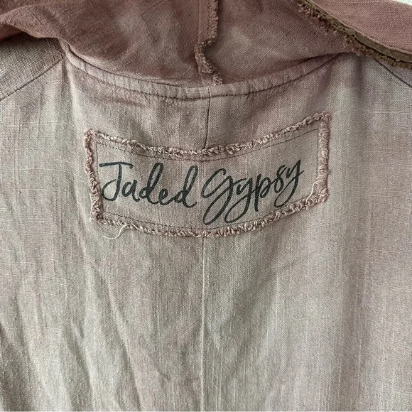 JADED GYPSY Lost in Love Coat Dusty Mauve SZ S/M NWT - Picture 6 of 7